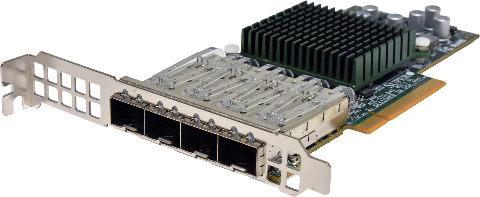 Supermicro Broadcom BCM57840S AOC-STG-b4S Quad Port SFP+ 10GE NIC PCIe3.0 x8 FP