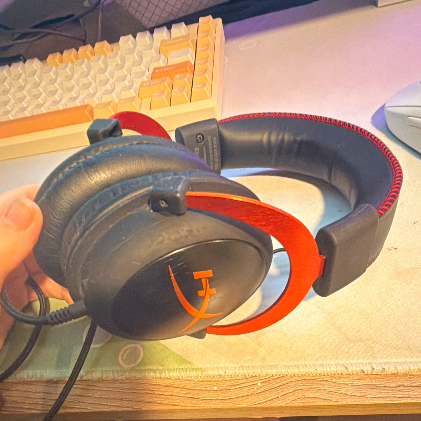 HyperX Cloud II Over-Ear Wired Gaming Headset w/ Mic 3.5mm Black/Red(no mic )