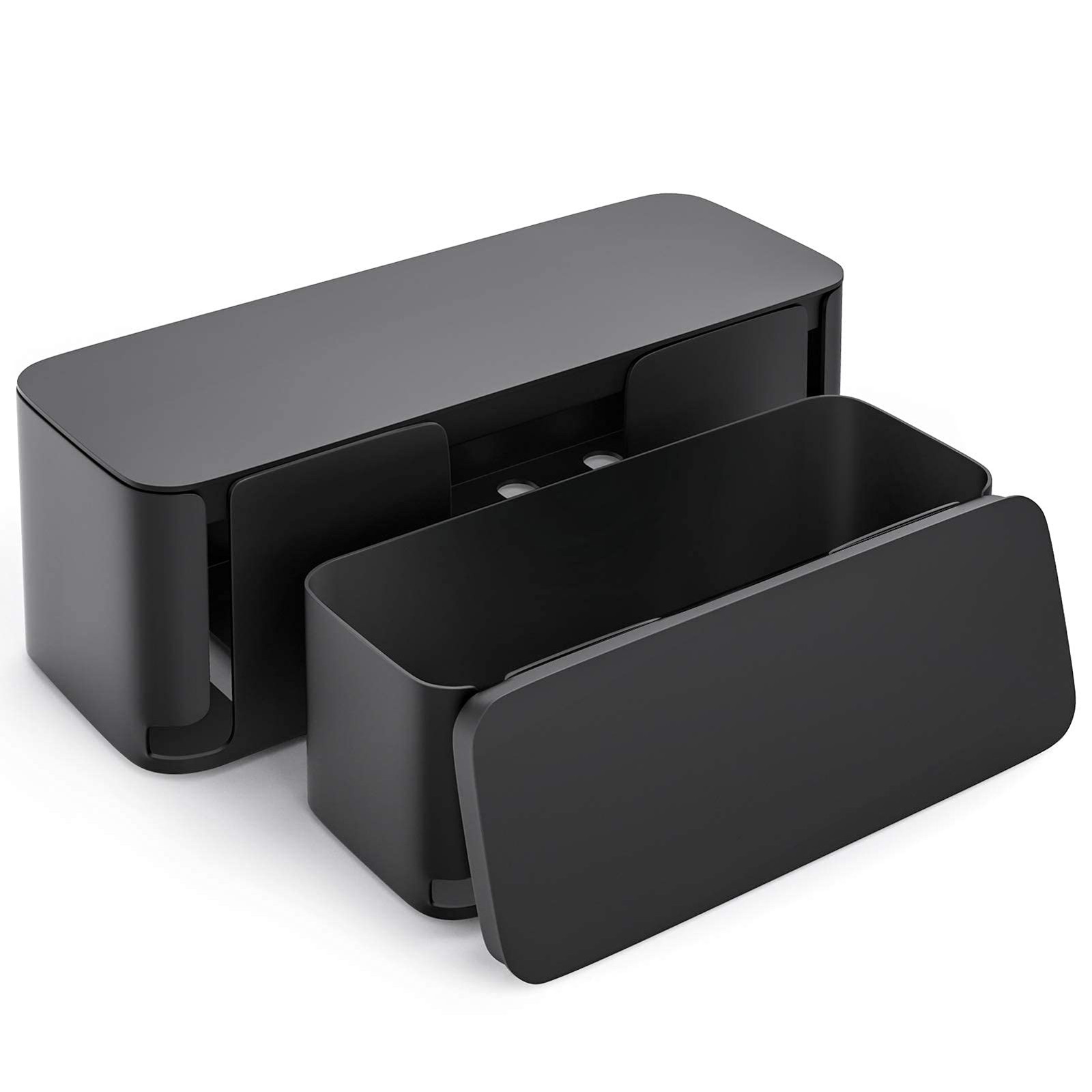 YECAYE 2 Pack Cable Management Box, Pet Friendly Cable Box Organizer for Home &