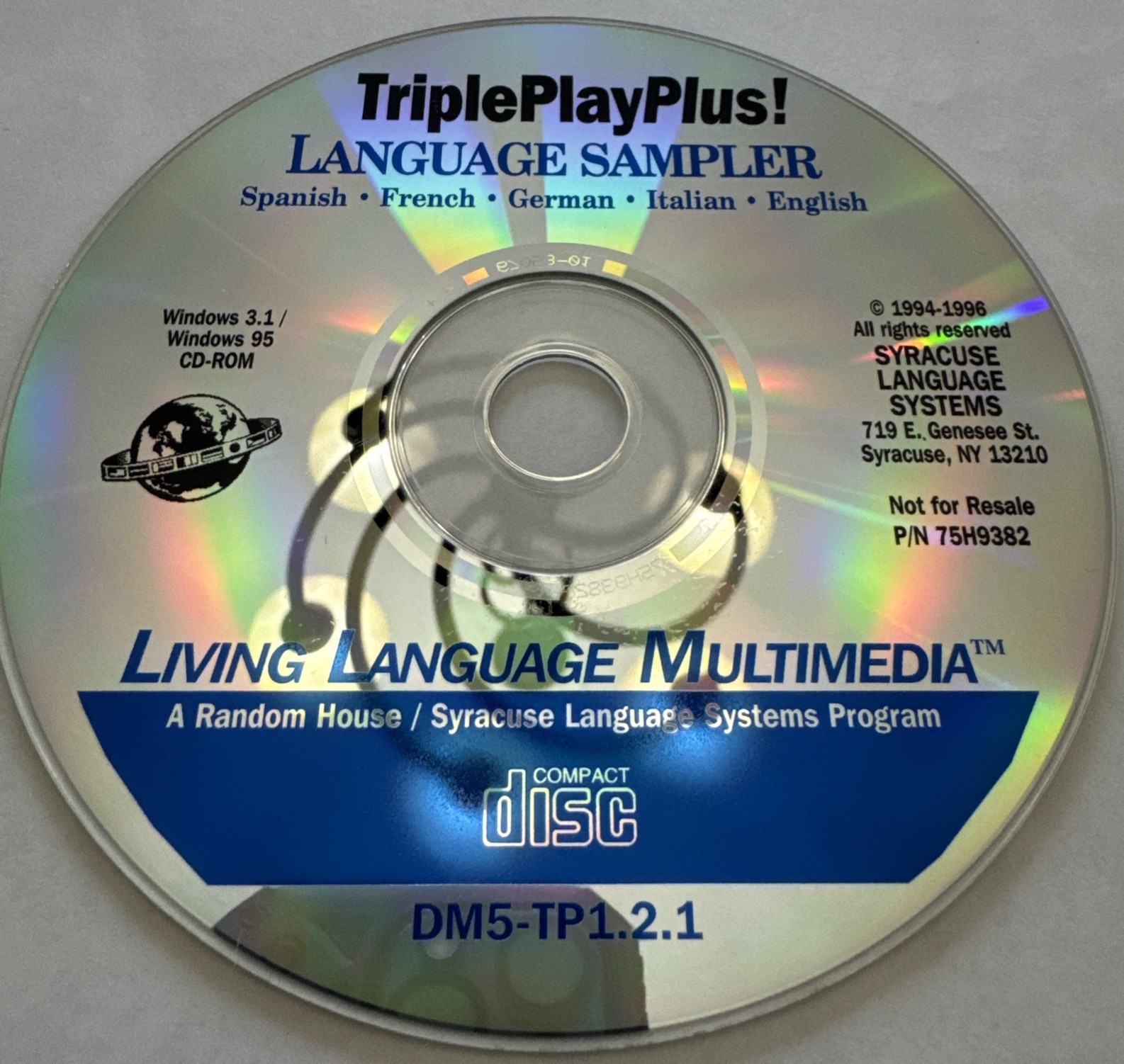 Triple Play Plus Language Sampler for PC Vintage 1994 Windows 95