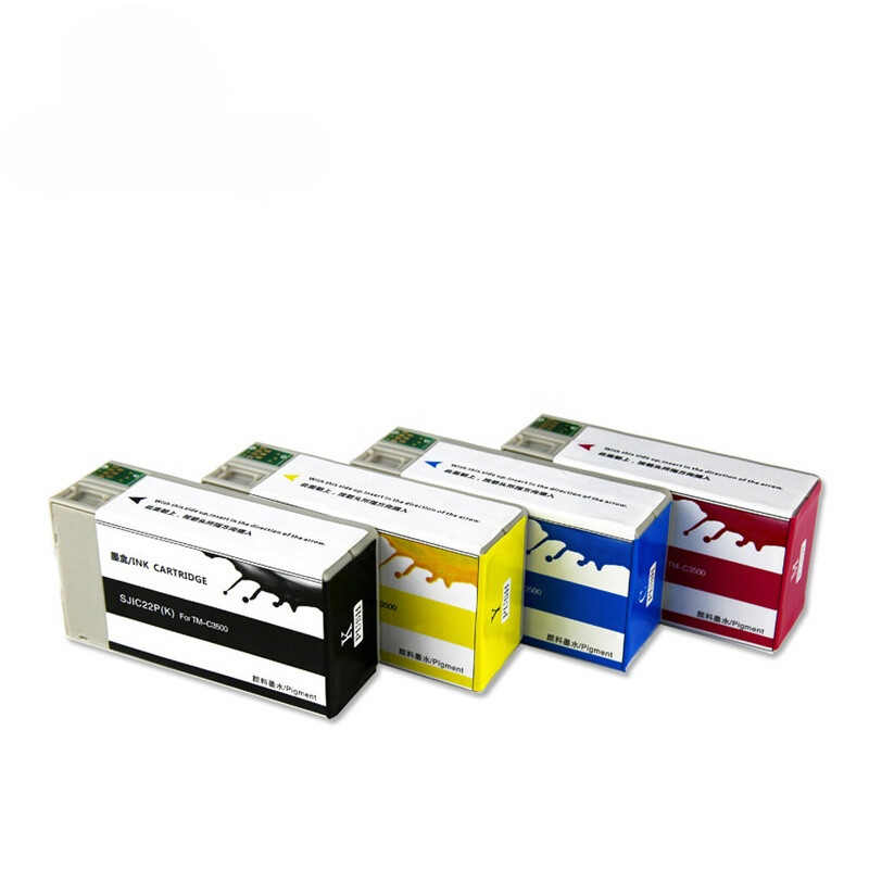 4Colors/set Compatible Ink Cartridge for EPSON TM-C3510 Label Printer