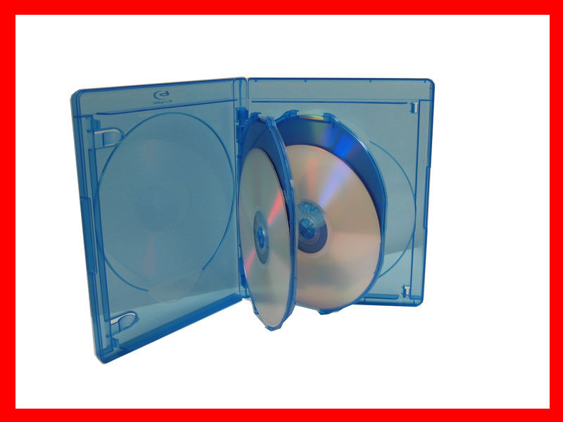 NEW 25 Pk VIVA ELITE 4 Tray Blu-ray Multi Replacement Cases - Holds 4 Discs