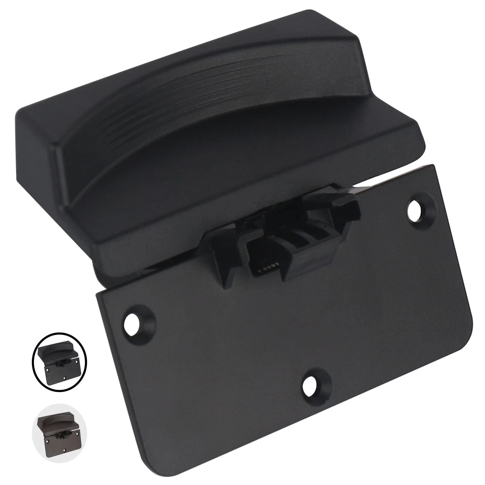 TQPONLY Center Console Armrest Latch Compatible with Lower Latch-Black 
