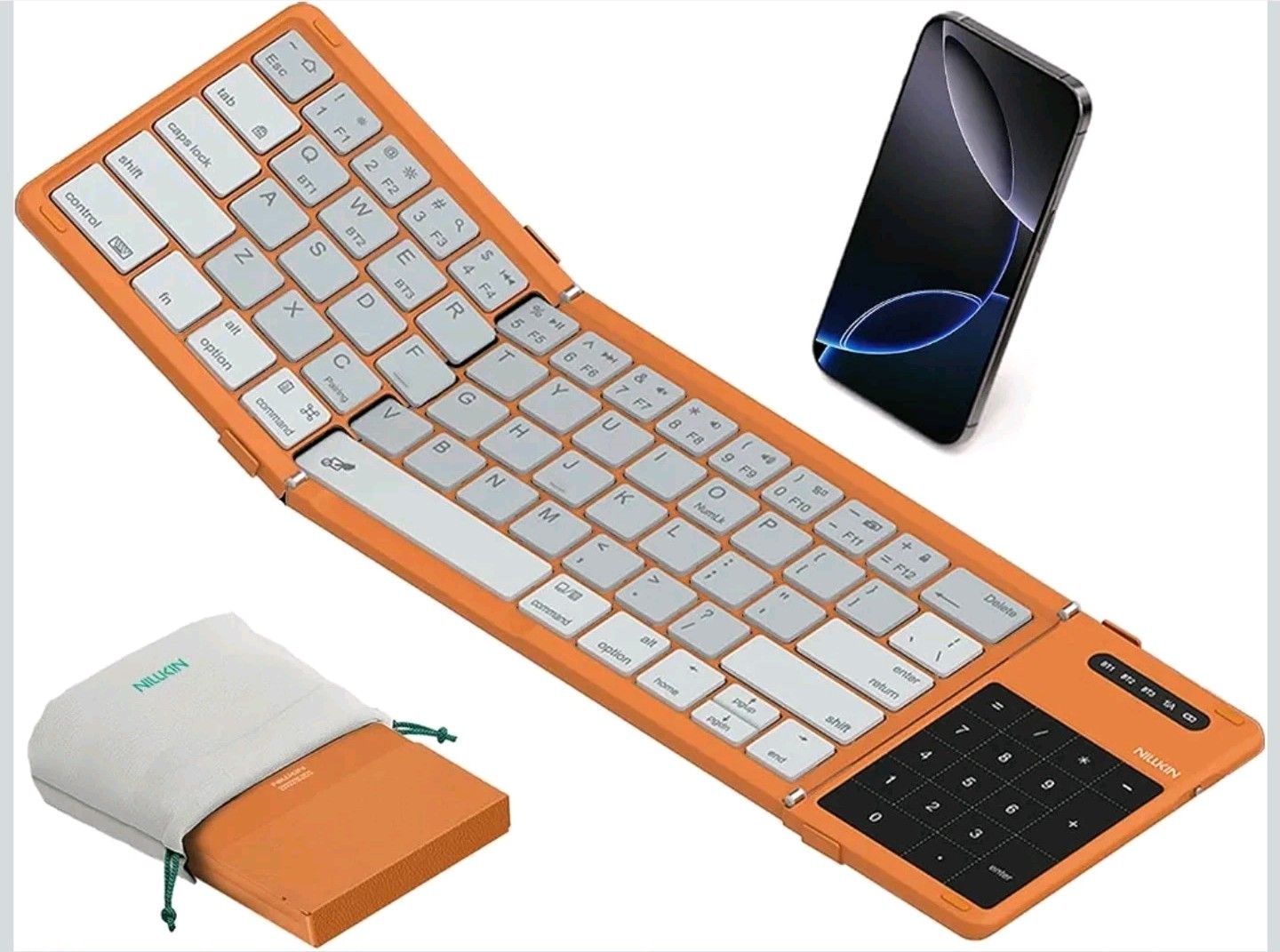 Nillkin Cube Pocket Upgraded Foldable Keyboard with Touchpad & Number Pad