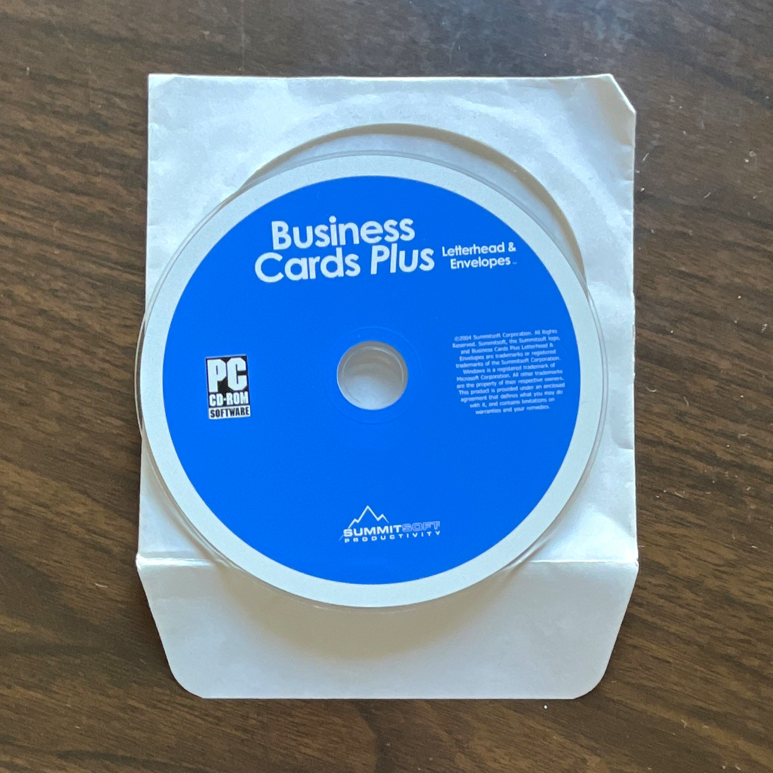 SummitSoft Business Cards Plus Business Card Software CD-ROM