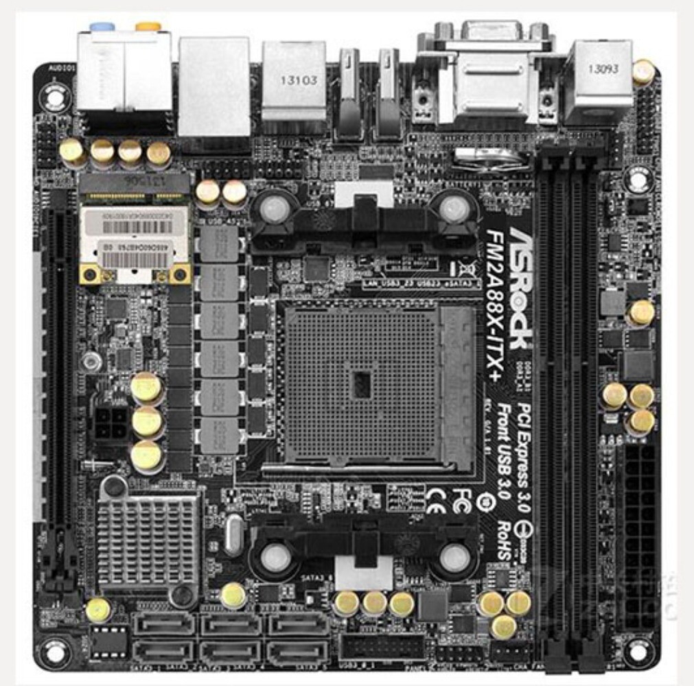 For ASRock FM2A88X-ITX+ Desktop Motherboard Socket FM2 FM2+ A88X ITX DDR3
