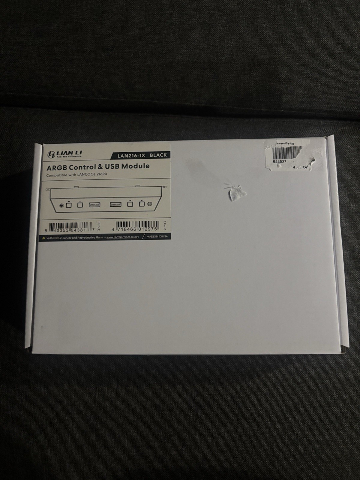 Lian Li Lancool 216 Additional IO Kit - Black - ARGB control / USB Module