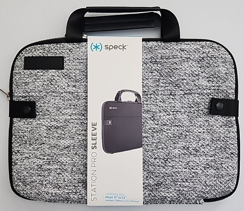 NEW SPECK Station Pro Sleeve Soft Laptop Case 10” X 13.5” Gray & Black Color