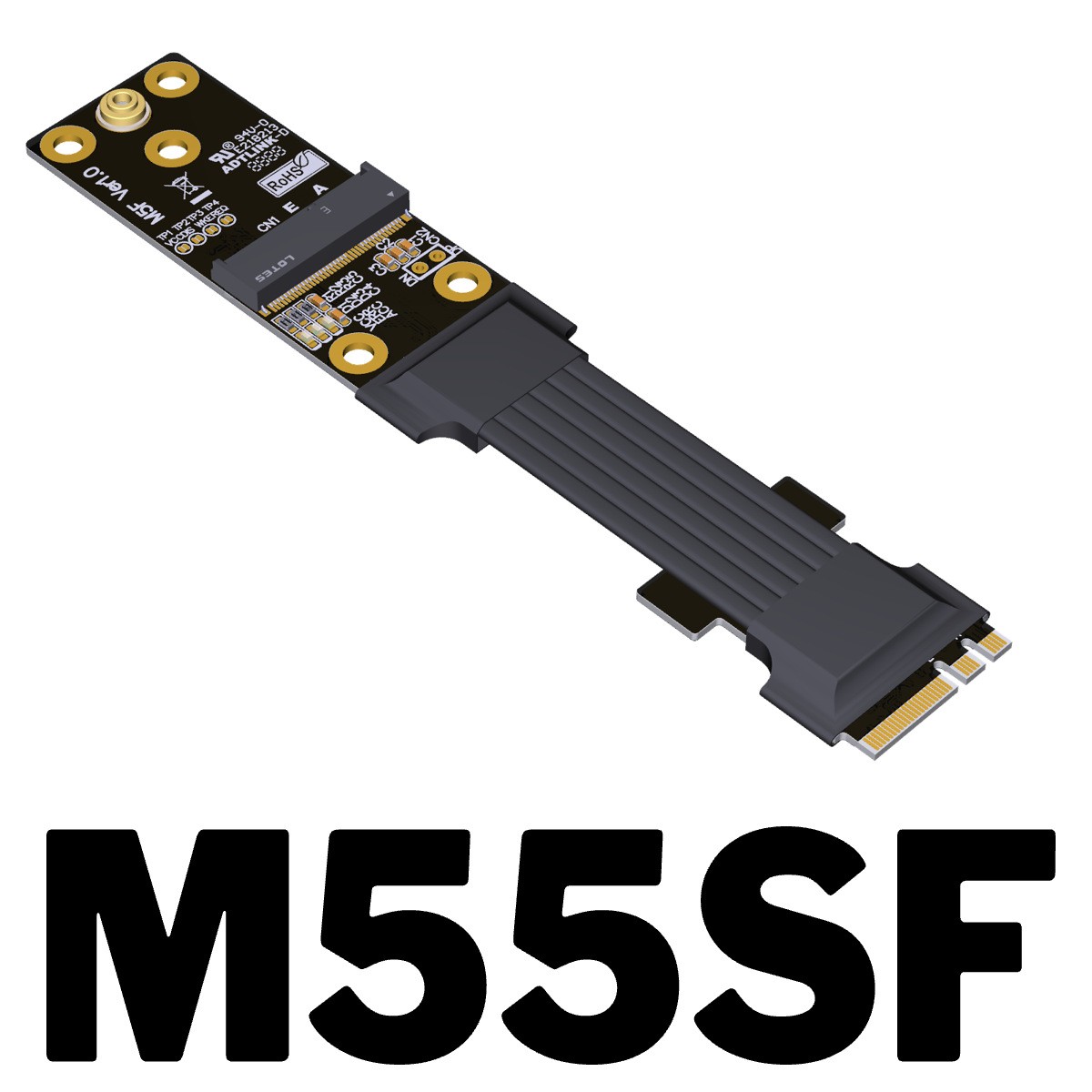 ADT M.2 A+E Key NGFF WiFi Wireless Card Riser Extension Cable PCIe 4.0 PCIe 3.0