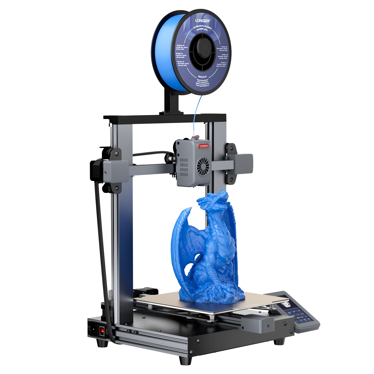 Longer LK10 FDM 3D Printer with Klipper Mainboard Auto Bed Leveling 500mm/s