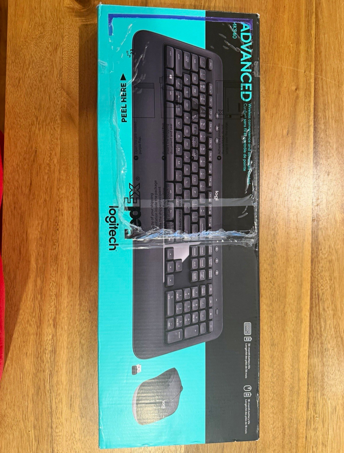 Logitech MK540 Advanced Wireless Keyboard Mouse Combo Black QWERTY 1000 DPI