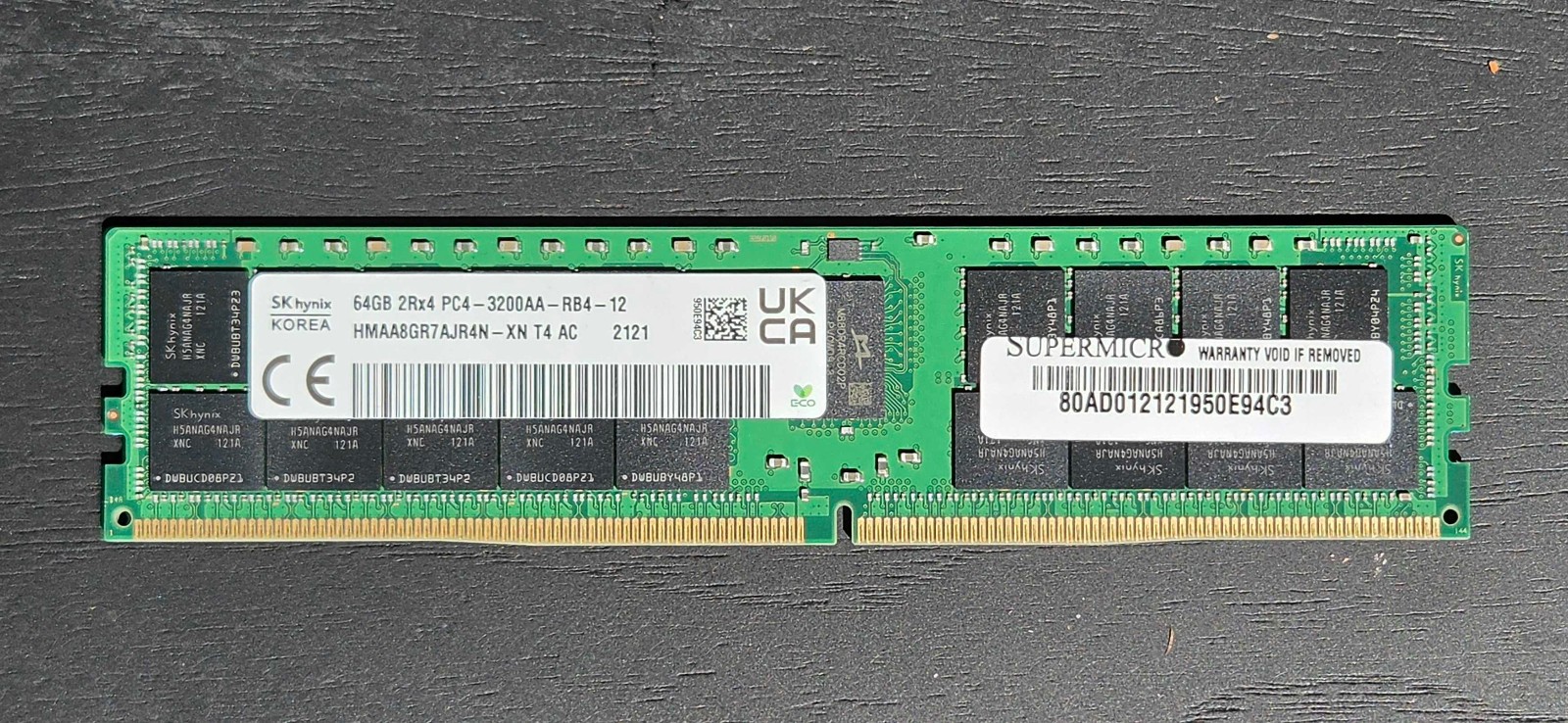 SK Hynix 64GB DDR4-3200 ECC 2Rx4 RDIMM Memory Module