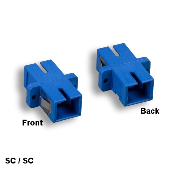 Kentek SC to SC Fiber Optic Connector Simplex Multi-Mode Flange Mount Style
