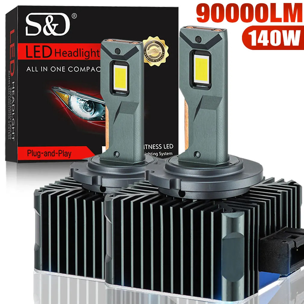 D1S D2S D3S D4S D5S D8S LED Headlight Bulbs Canbus 6000K 140W HID Conversion Kit