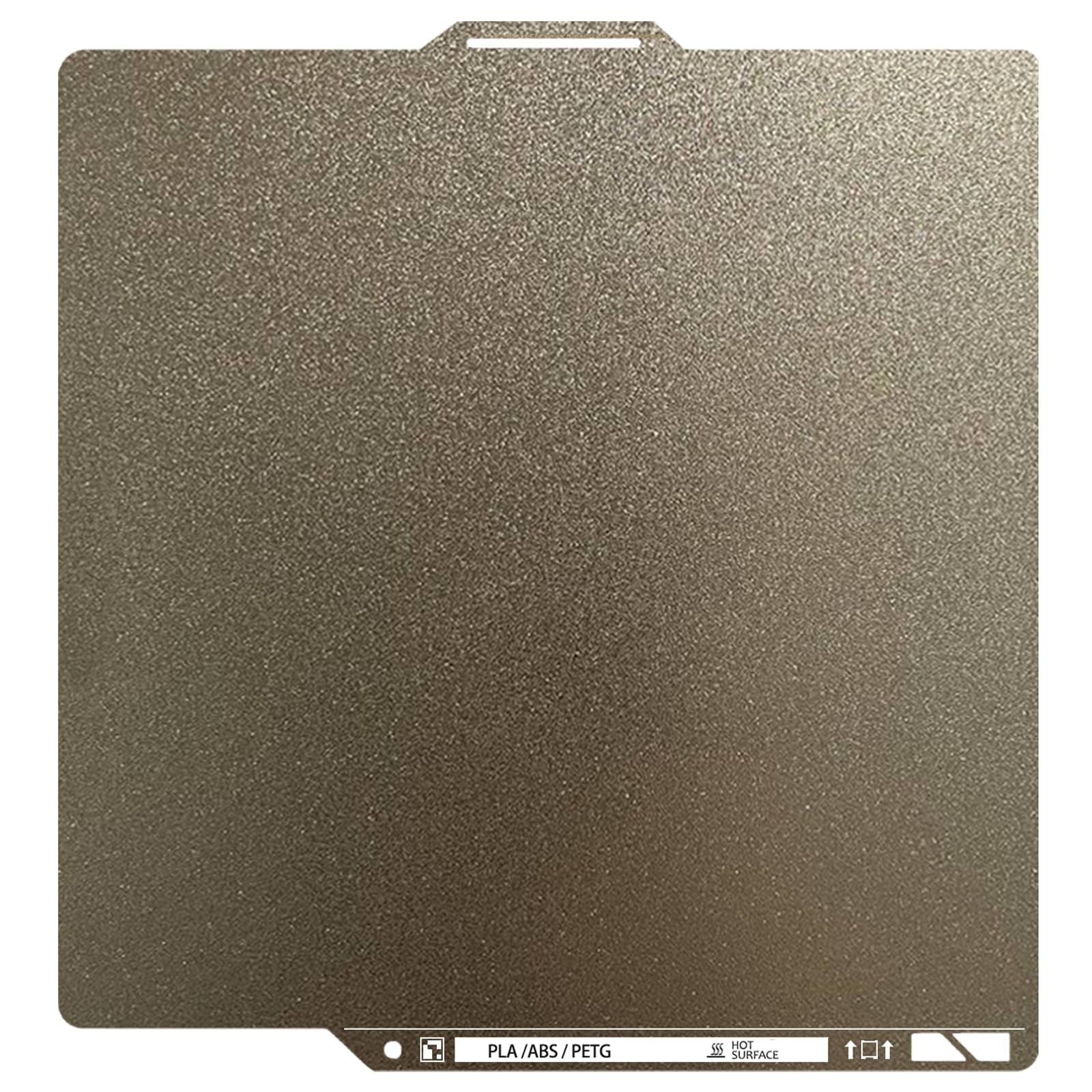 Thicker Textured PEI Plate 0.77mm with QR Code for 3D Printers, 257x257mm Magnet