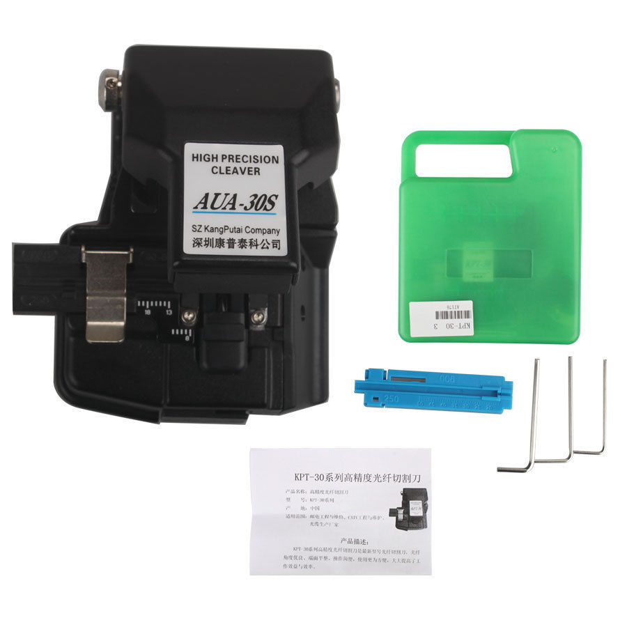 New High Precision AUA-30S Automatic Optical Fiber Cutter Cleaver 16 Cut Point 
