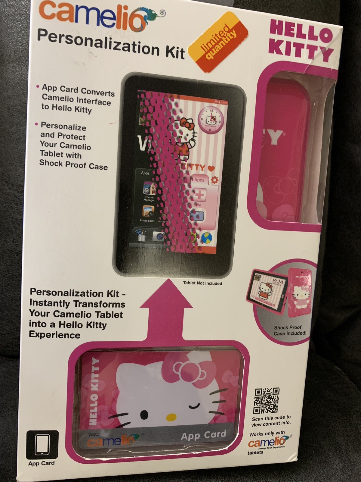 New In Box Vivta Camelio Personaliztion Kit Hell Kitty With App Card