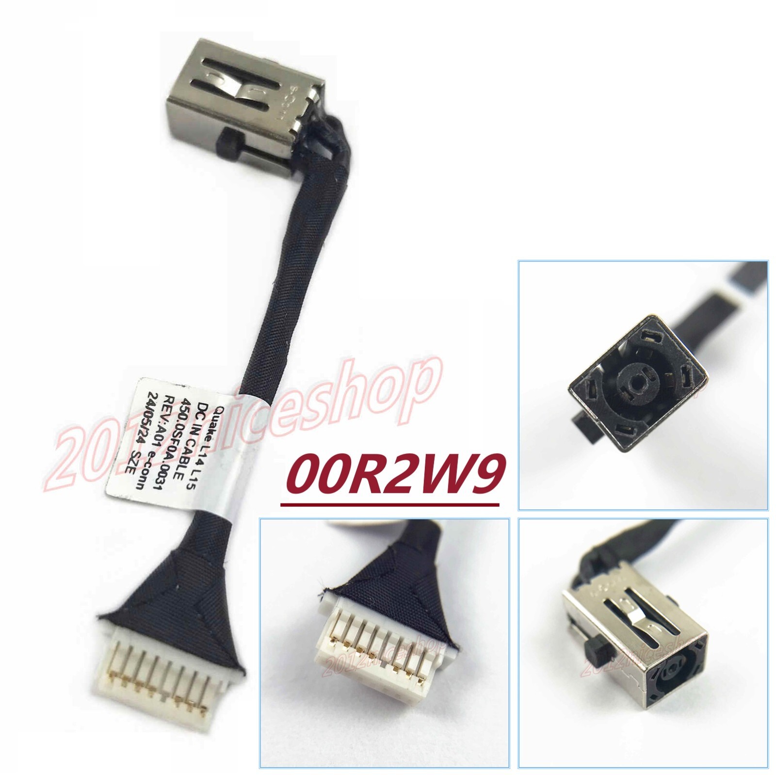OEM DC IN Power Jack w/ CABLE for Dell Latitude 3440 3540 450.0SF0A.0031 00R2W9