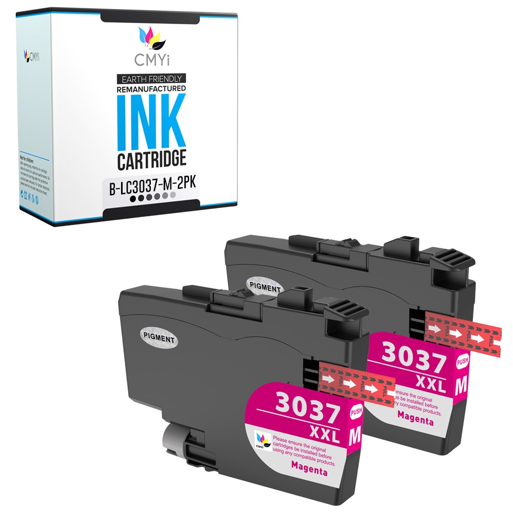 2PK Compatible CMYi LC3037M Ink Cartridges fits Brother HL-J6000DW MFC-J6545DW