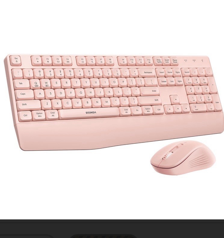seenda Wireless Bluetooth Keyboard Mouse Combo,  Ergonomic Keyboard wit...