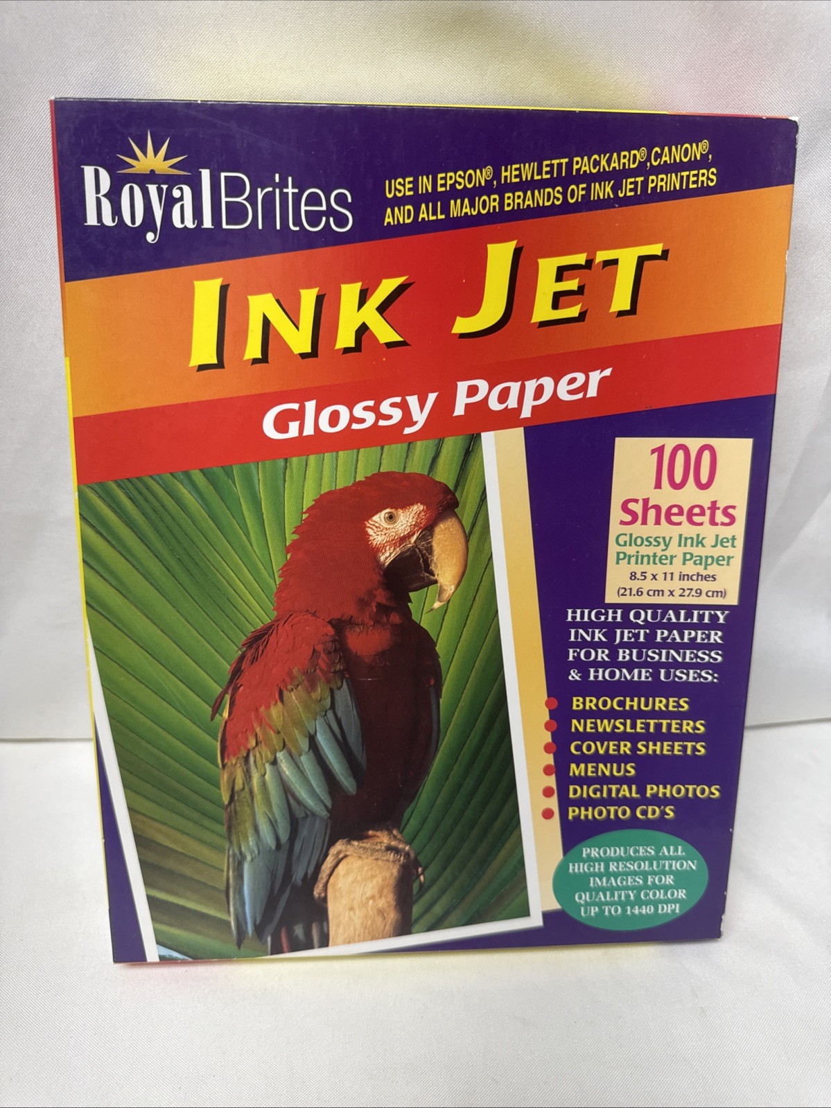 Royal Brites Glossy Ink Jet Photo Paper 8.5" x 11" (83) Sheets Fits Major Brands