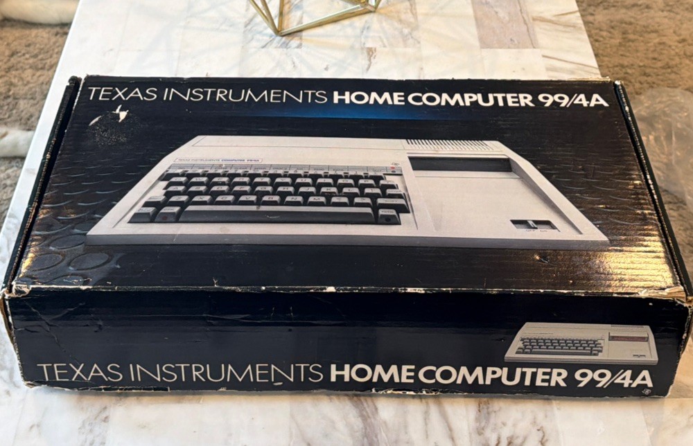 Vintage Texas Instruments Ti-99/4A Vintage Computer With Box, Manuals As Is