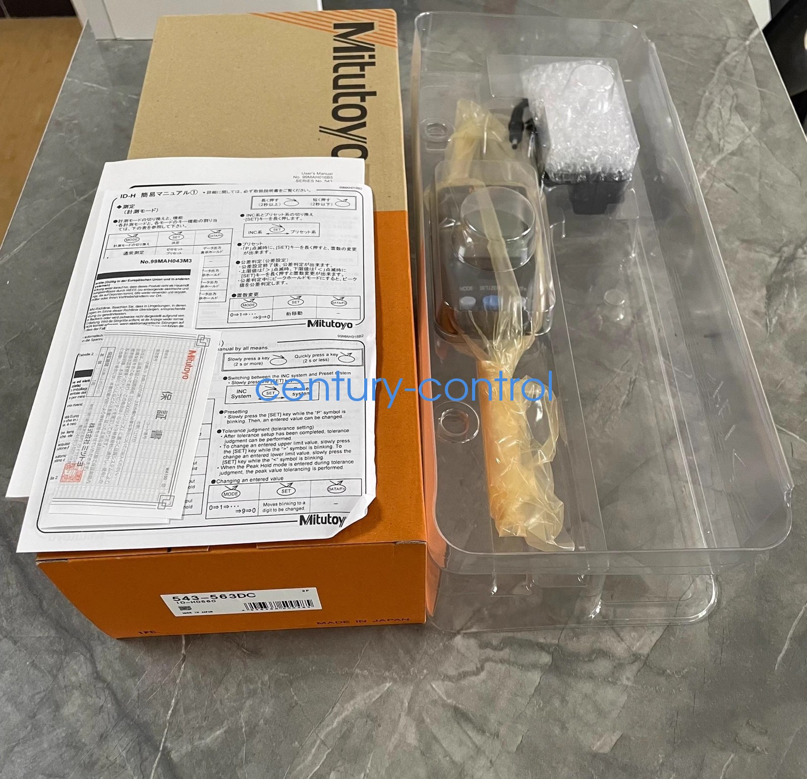 Mitutoyo543-563DC Digital Dial Indicator - UPS or DHL fast delivery