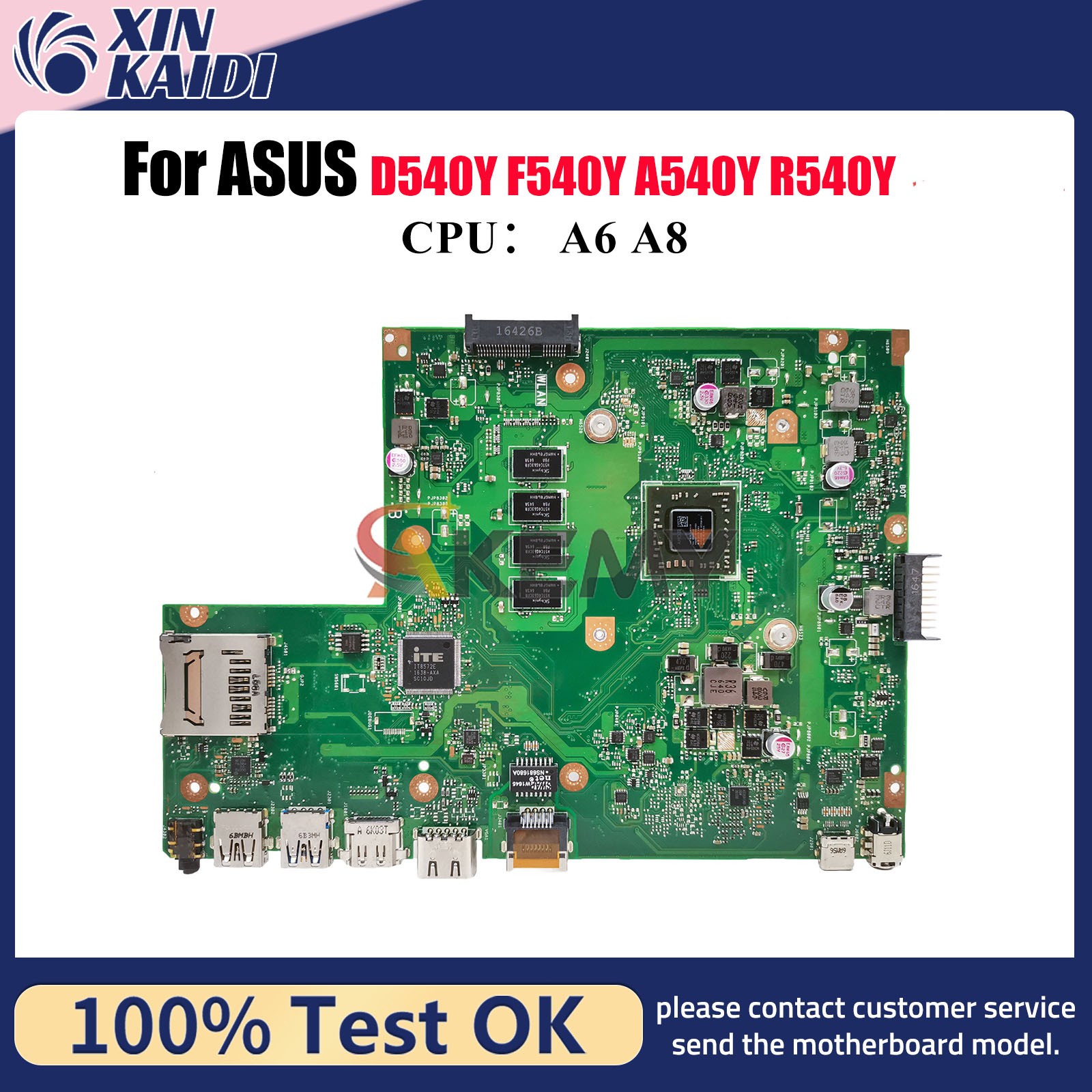 X540YA Laptop Motherboard For ASUS R540Y X540Y F540Y D540Y A540Y Mainboard