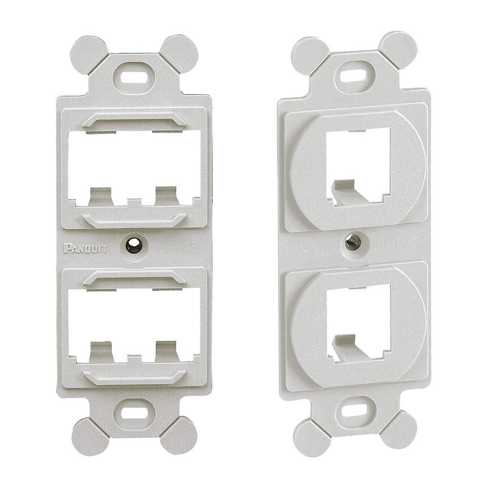 PANDUIT CF1064IWY 106 Module Frame,Mini Com,4 Port,Off Wht 5ZWC0