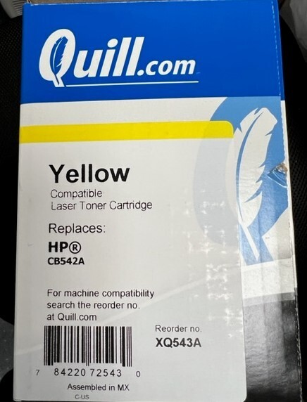 Quill Brand® Remanufactured Yellow Standard Yield Toner Cartridge 