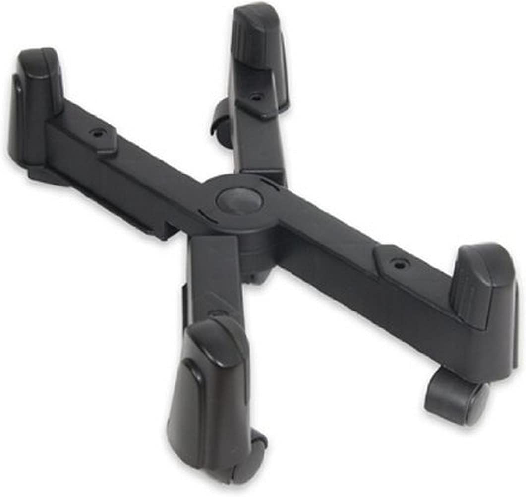 Syba Adjustable Cpu Stand Black Compact Wheels For Atx Case Up To 66 Lbs