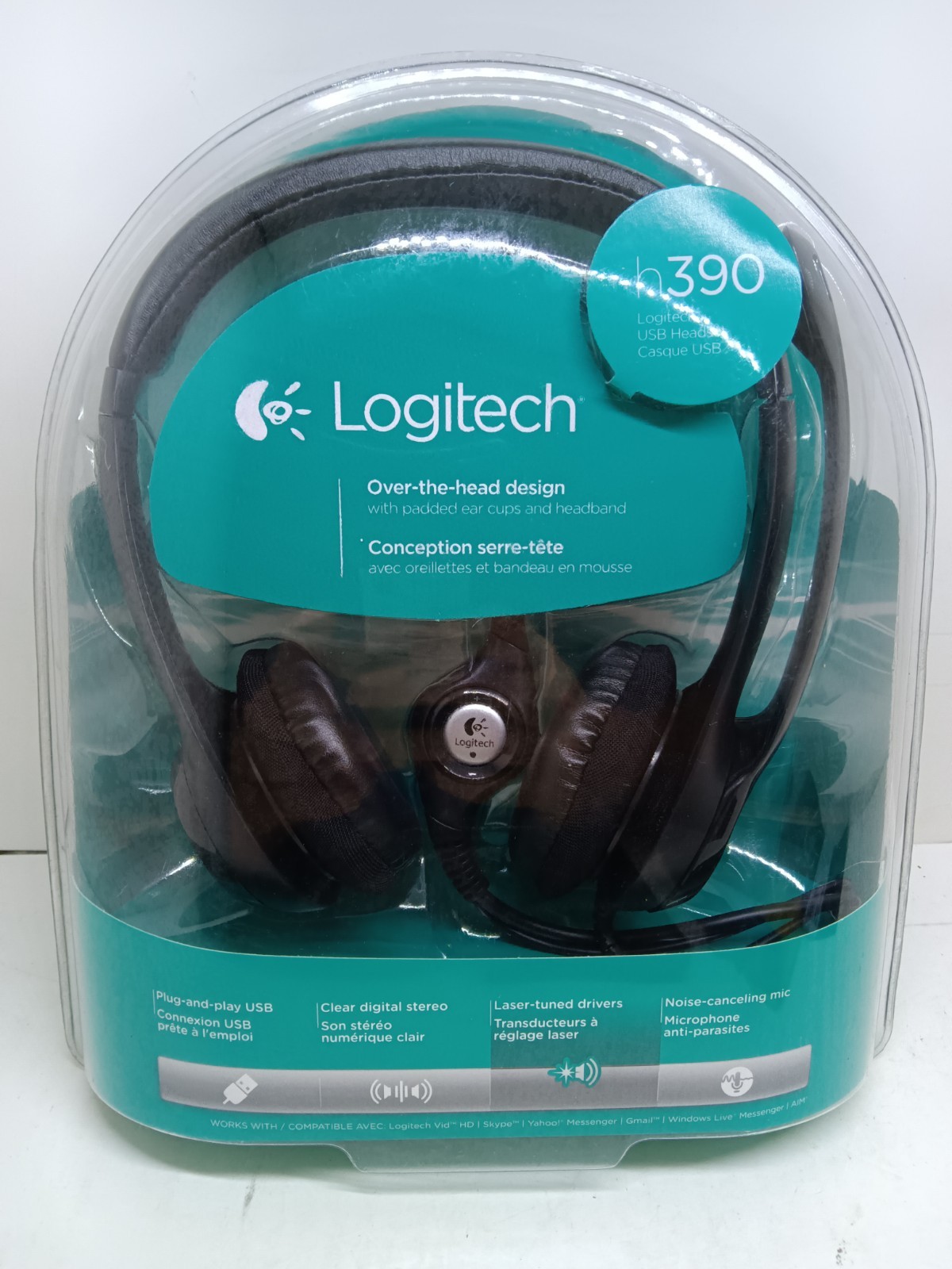 Logitech H390 Over-Head Comfort USB Headset w/ Noise-Canceling Microphone