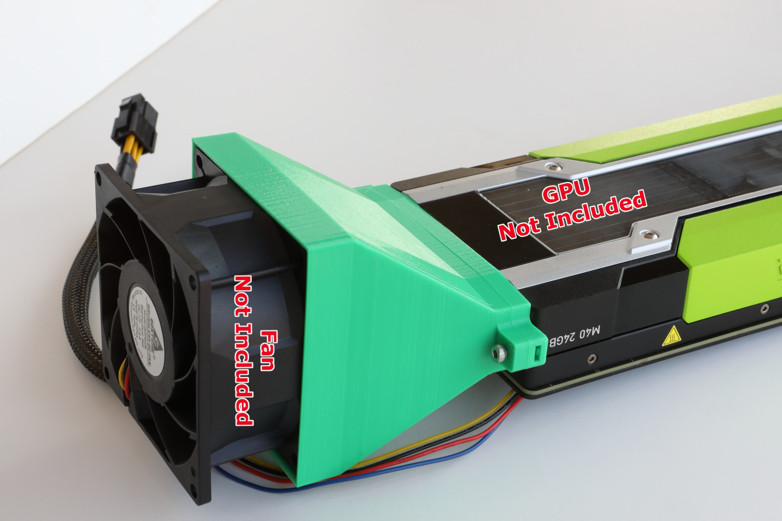 Nvidia Tesla 80mm Fan Adapter for M40,K80,P40,P100,V100