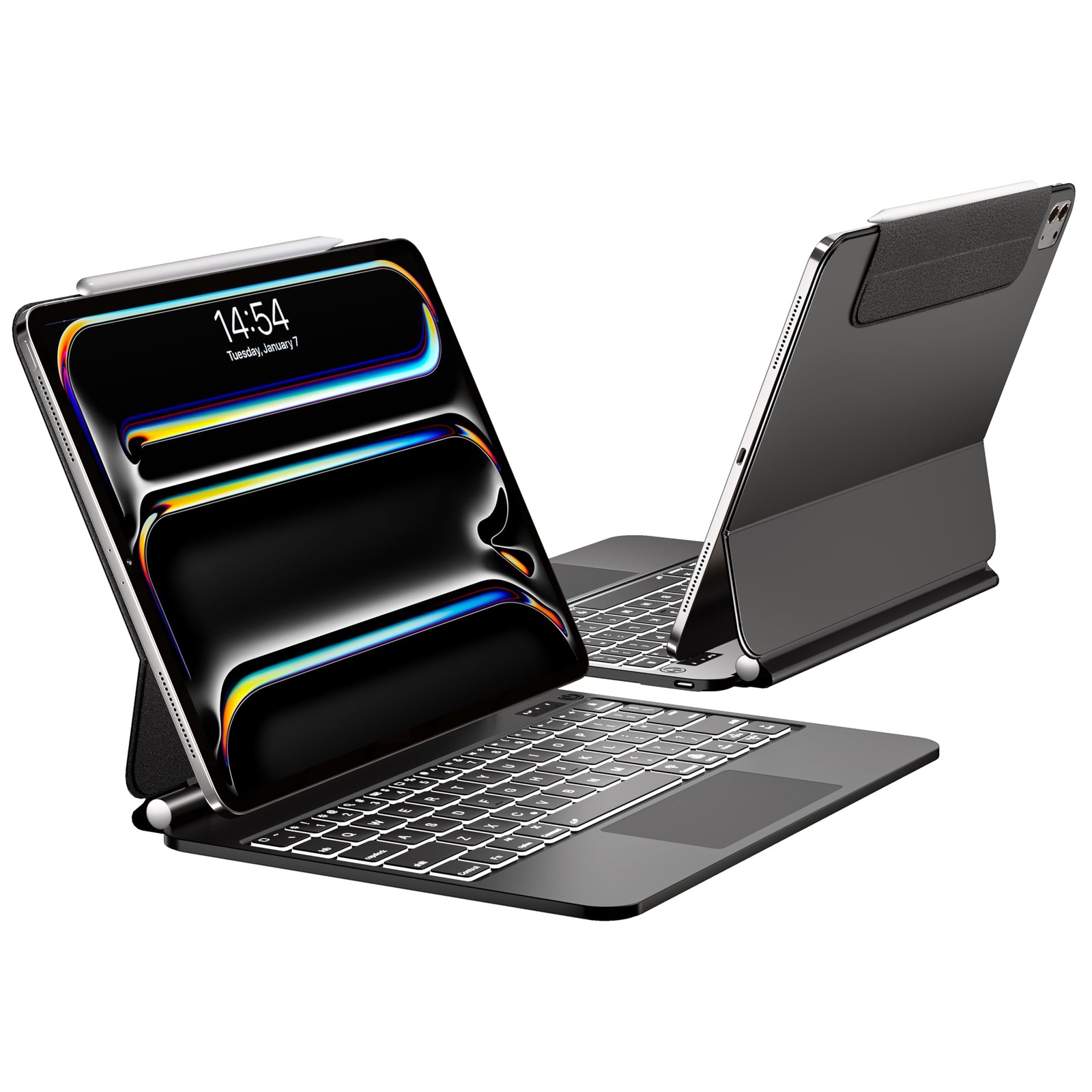 TabletKeyer Magic Style Keyboard Case for iPad Pro 13-inch(M5 2025/M4 2024)