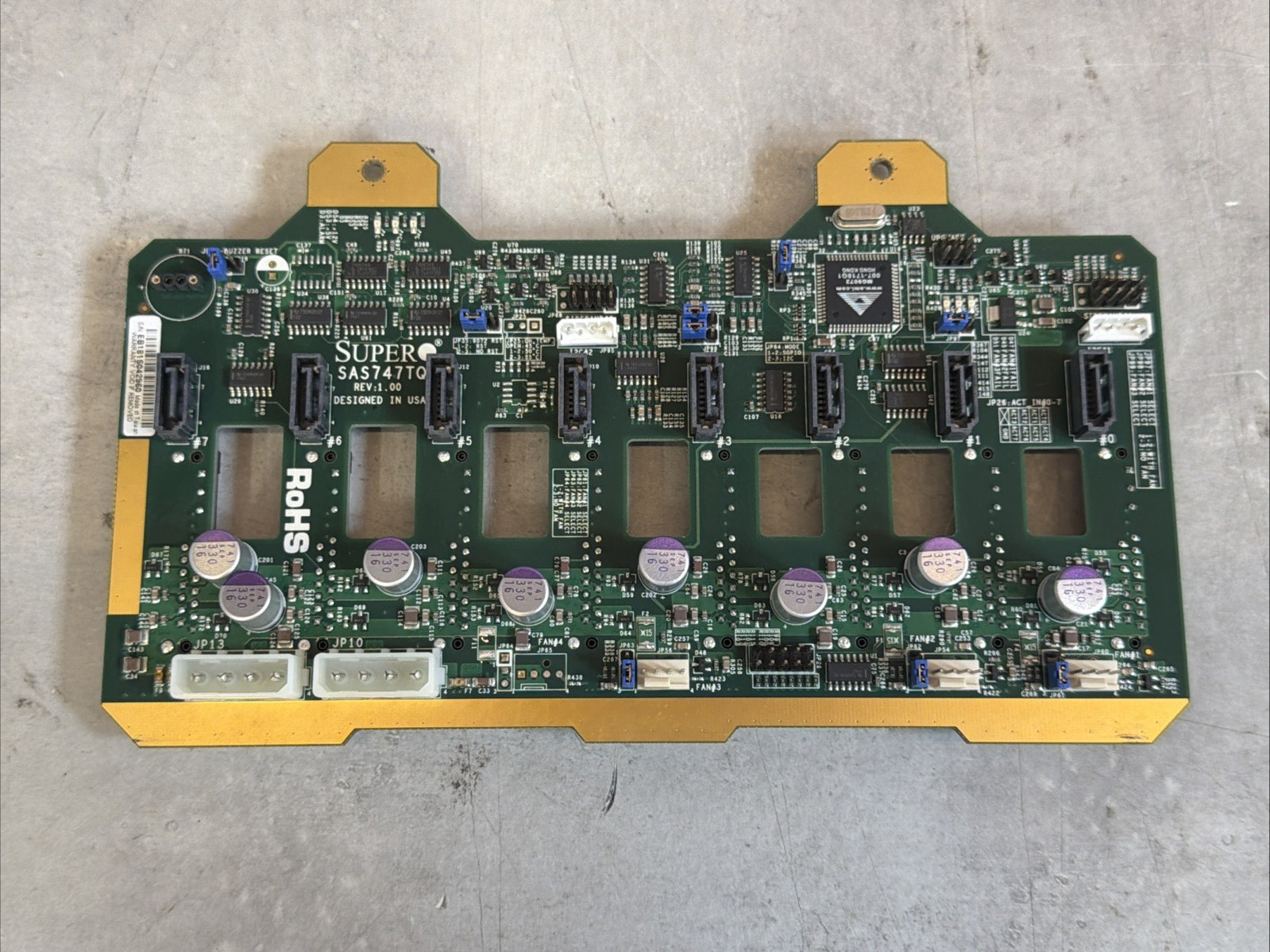 Supermicro SAS747TQ | 8-Port SAS SATA 4U Backplane Board