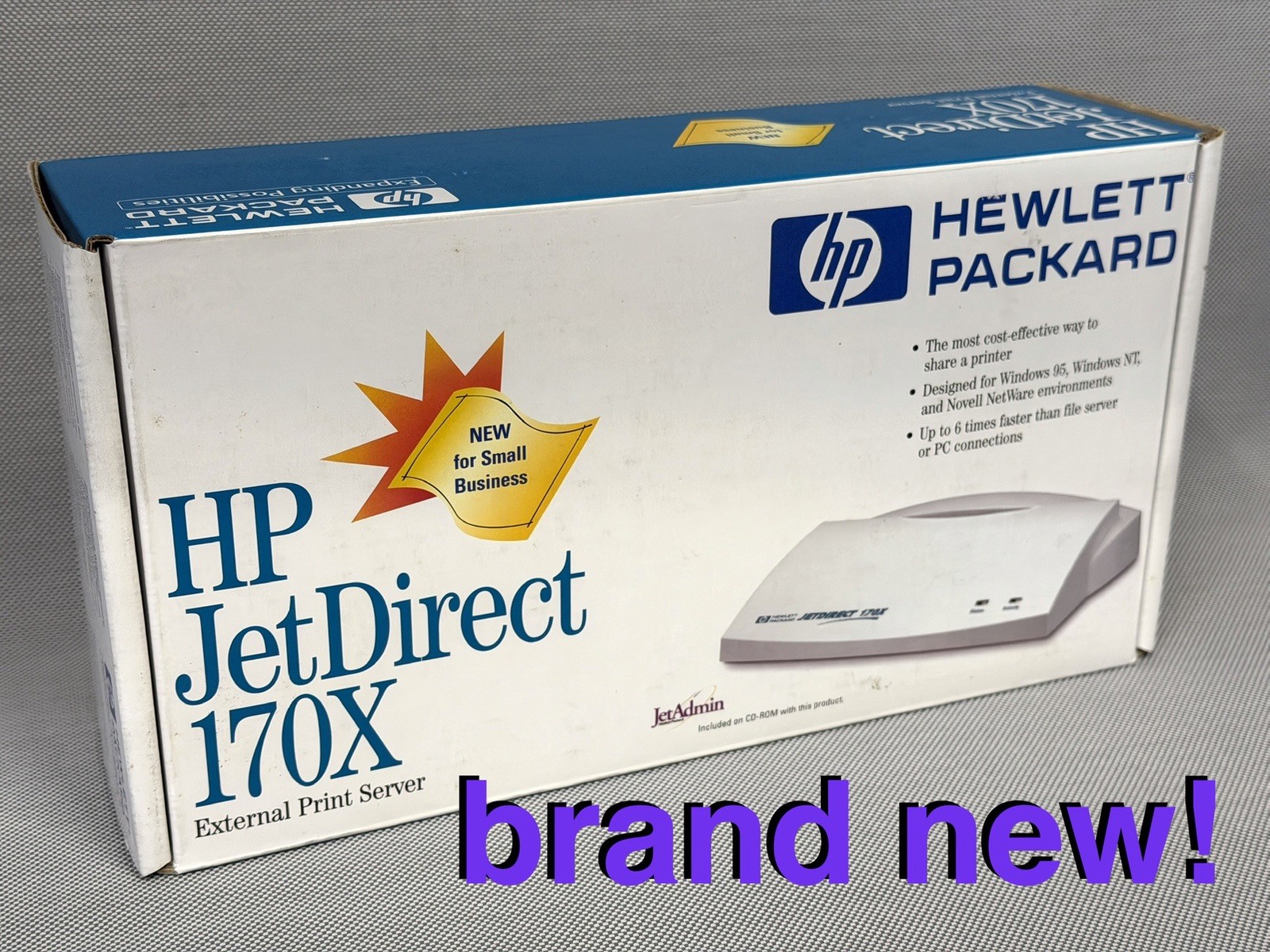 NEW HP JetDirect 170X J3258B External Print Server Parallel Port 10Base-T