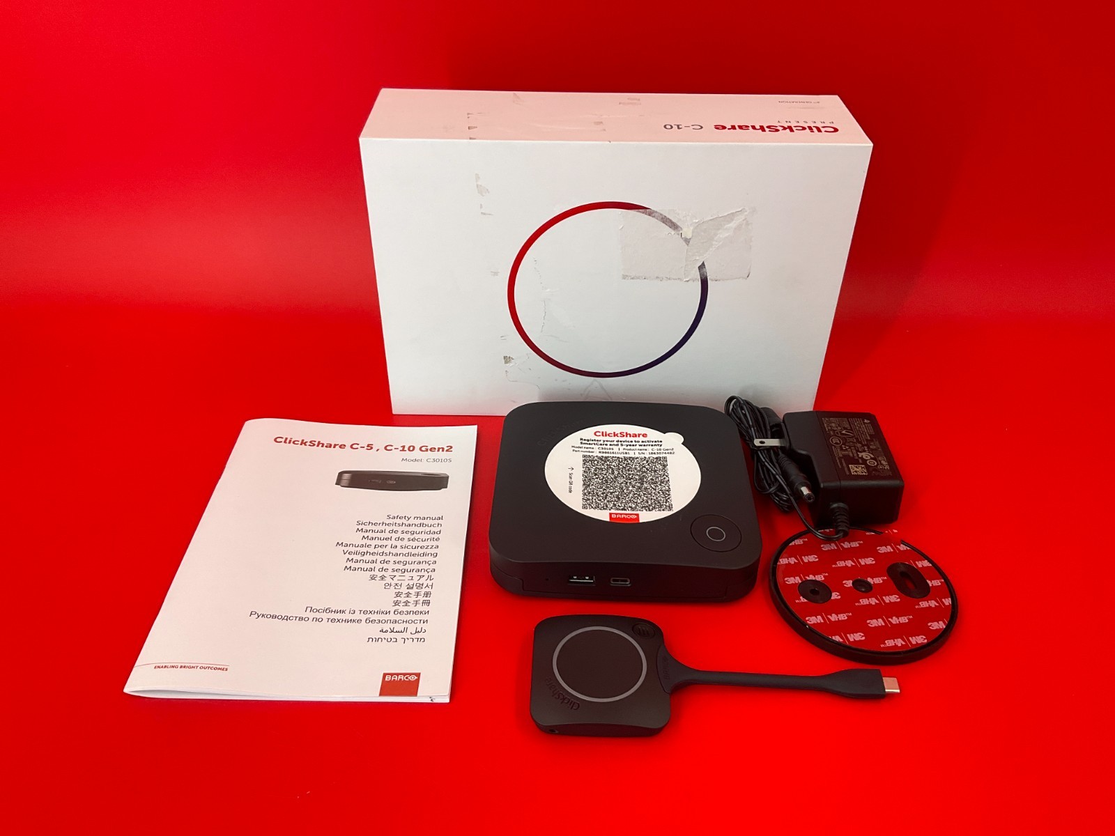Barco ClickShare C-10 Collaboration System Gen2 R9861611USB1 ✅❤️️✅❤️️ OPEN BOX