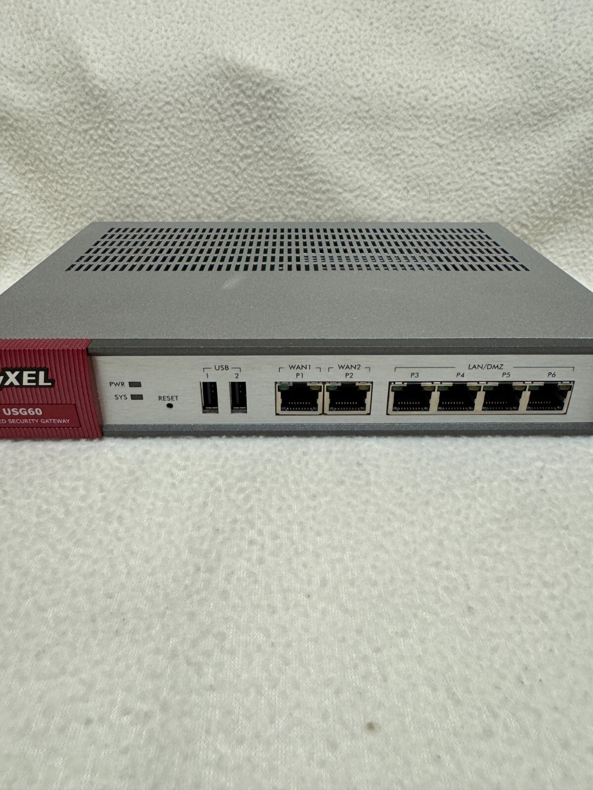ZYXEL USG USG60 Network Security/Firewall Appliance - PARTS/REPAIR