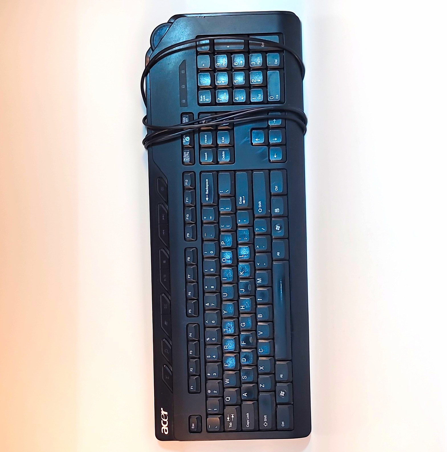 Acer KU-0760 Wired USB Standard Keyboard Black QWERTY English Multimedia
