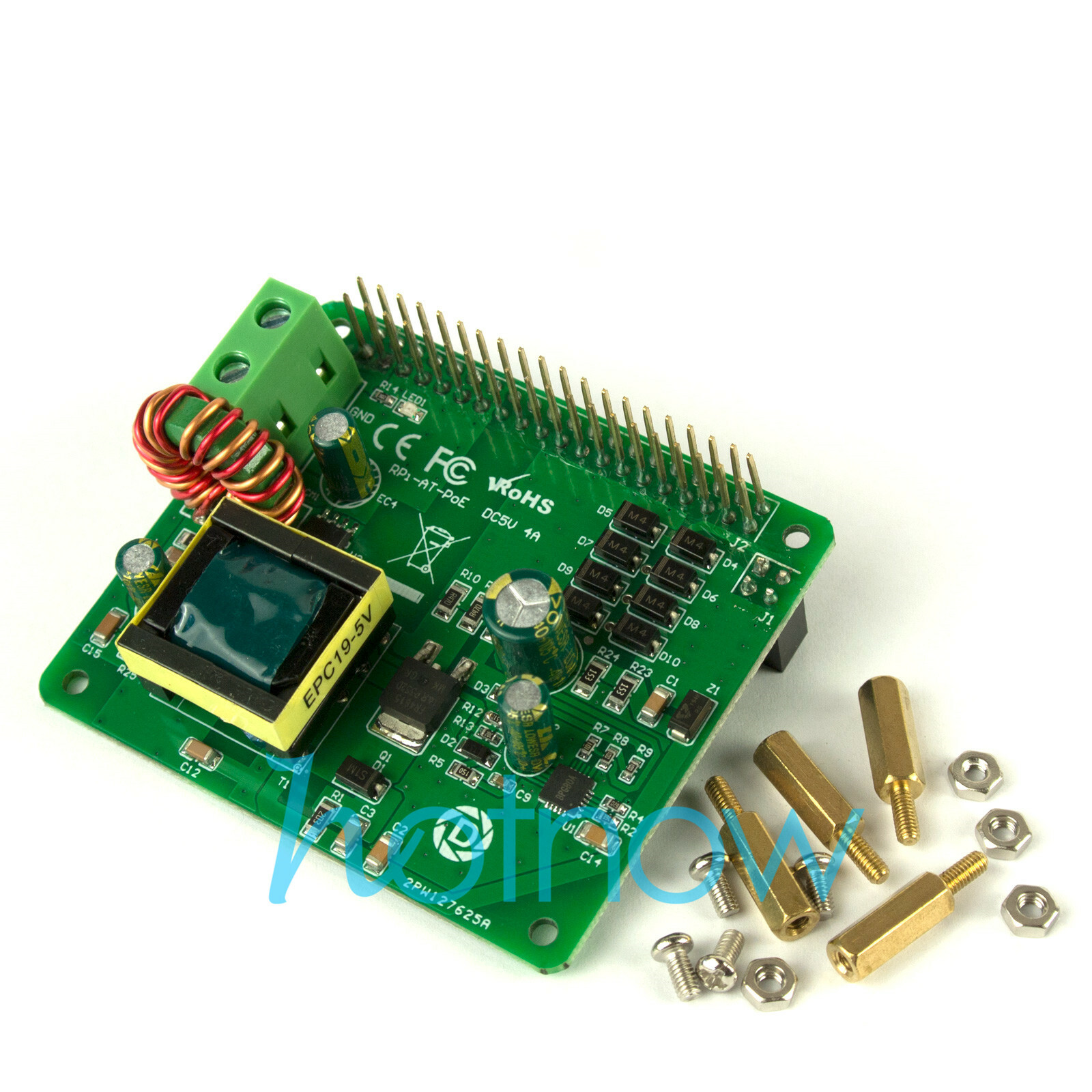 5V 3A 4A PoE HAT Raspberry Pi 4 4B 3B+ 3B Plus 802.3at PoE+ Power Over Ethernet