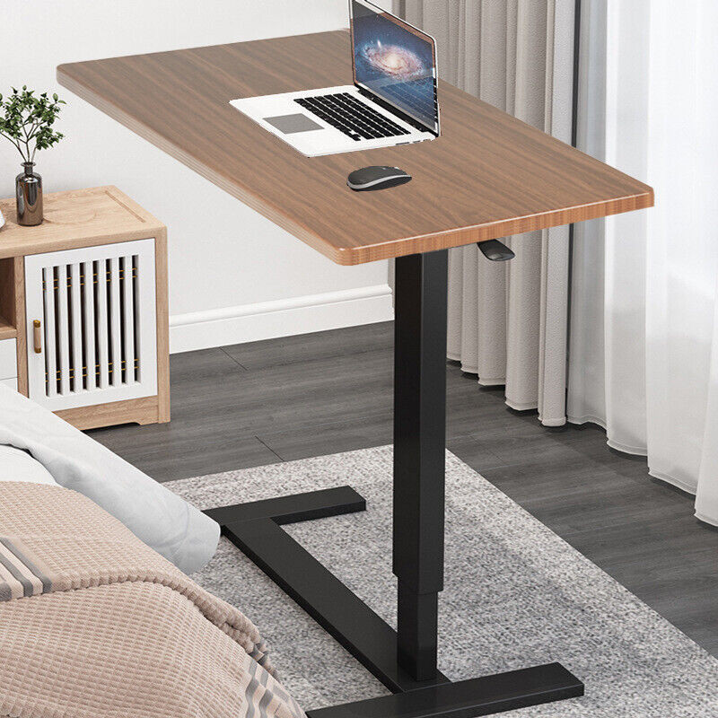 X-Large Rolling Laptop Desk Adjustable Overbed Medical Table Heavy Duty Desktop