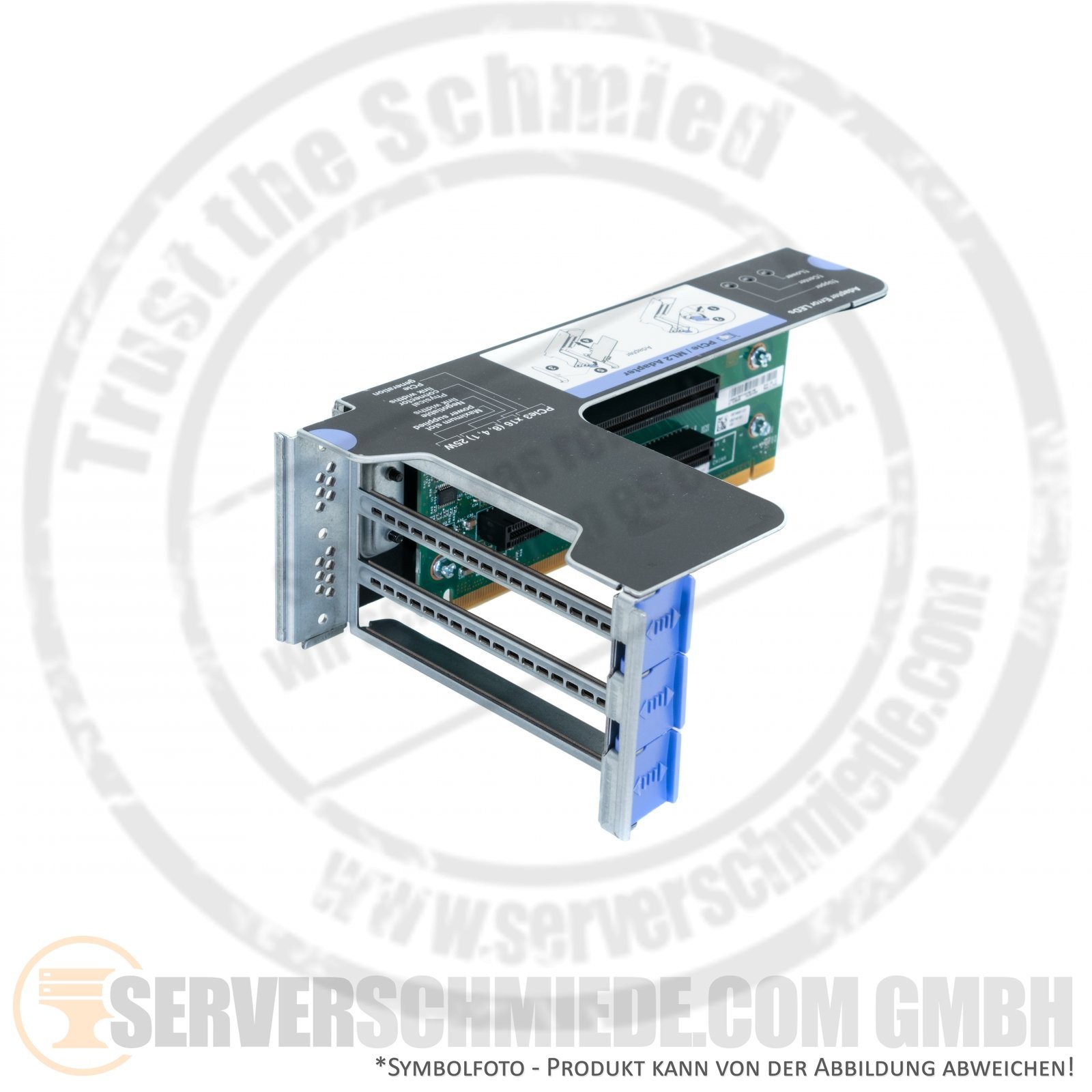 IBM x3650 M5 Riser Card 3x PCIe x16 (x8 lanes) Slot + cage 00FK629 00KA536