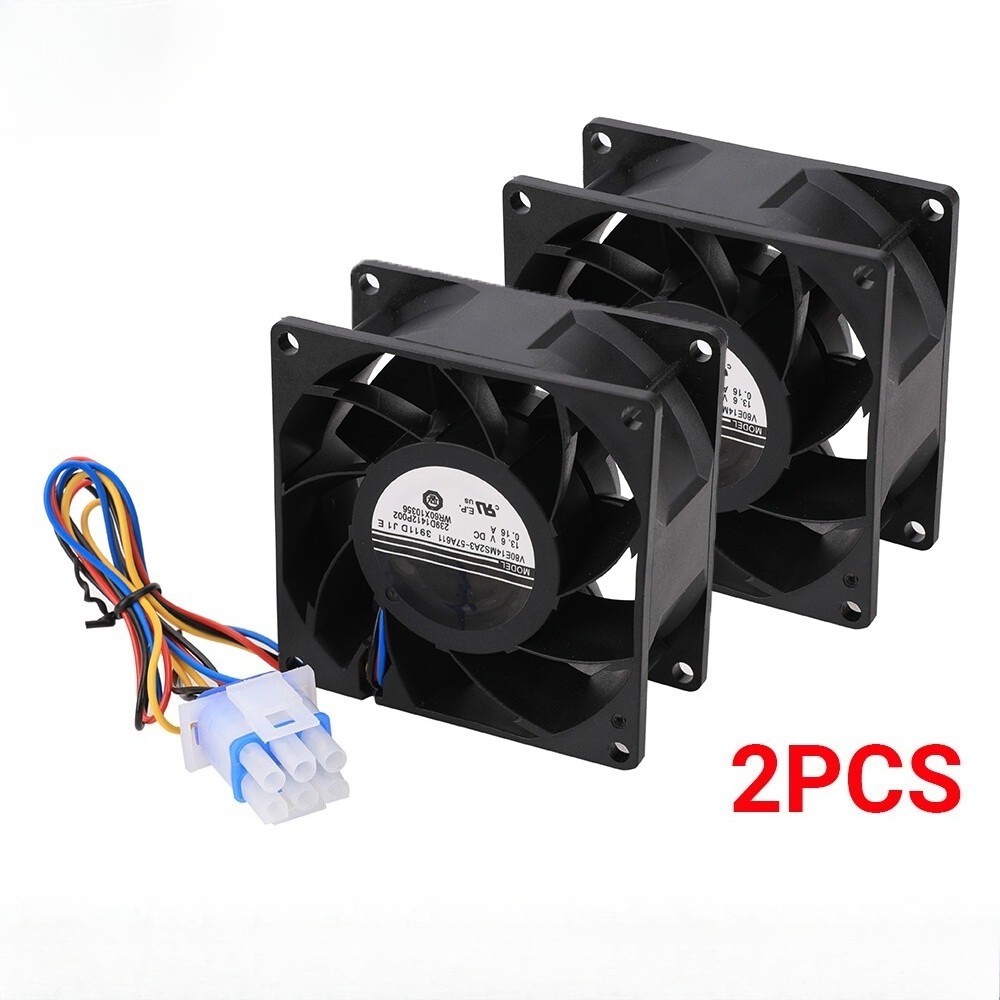 2pcs V80E14MS2A3-57A611 For GE Refrigerator Fan WR60X10356 Nidec 239D1412P002