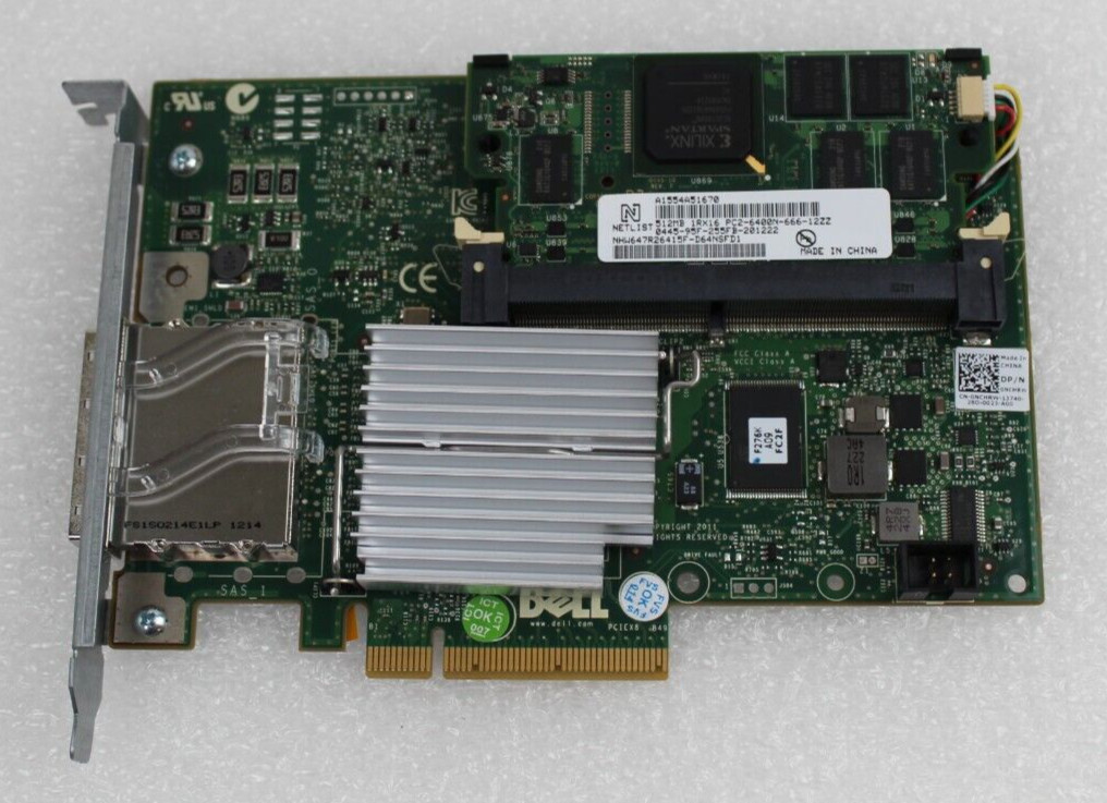 DELL PERC H800 512MB SAS DUAL PORT RAID CONTROLLER Battery NCHRW H40PG R1HPD