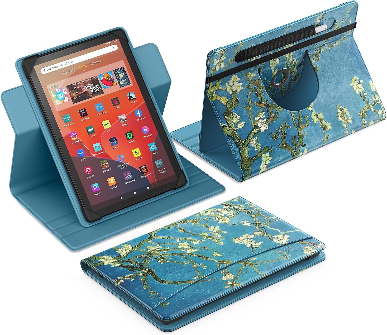 Case for Universal 10.1 inch Android Tablet, Pen Holder, Apricot Case