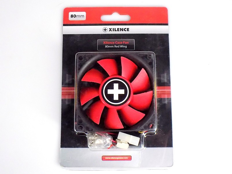 Xilence COO-XPF80.R Case Fan 80mm 3-Pin Performance C Series, Red, NEW