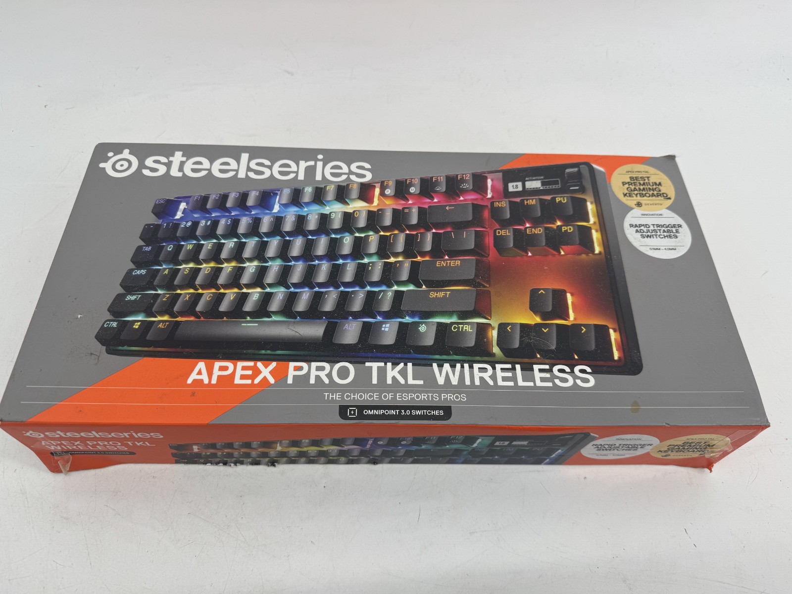 SteelSeries Apex Pro TKL Wireless Gaming Keyboard OmniPoint 2.0 Rapid Trigger