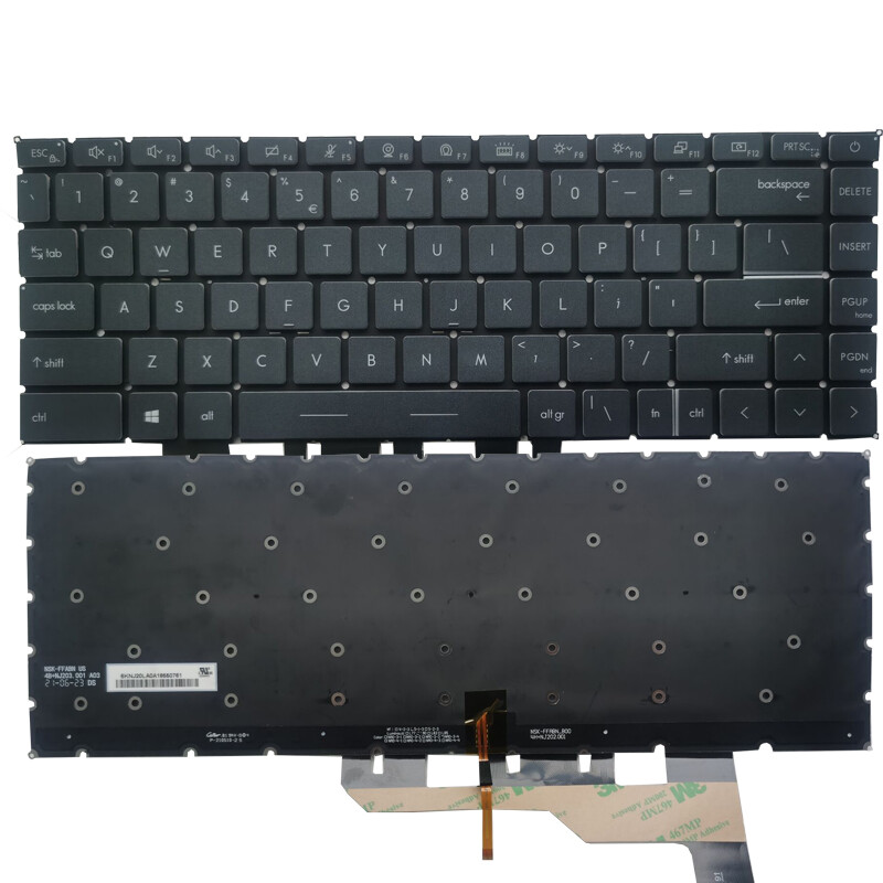 Laptop For MSI Prestige 14 P14 MS-14C1 MS-14C2 MS-14C4 Keyboard US White Backlit