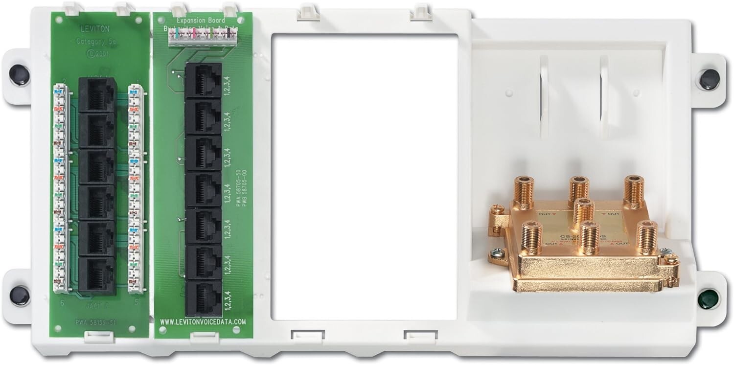 Leviton Structured Media Basic Home Networking PLUS Panel 2GHZ 47606-BNP