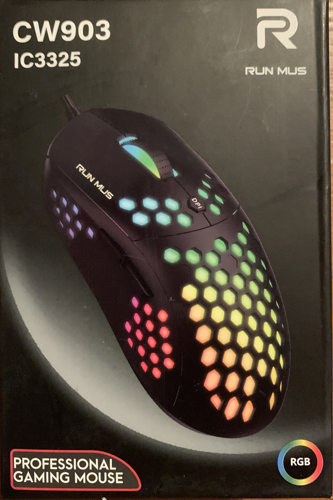 Run Mus CW903 Pro Gaming Mouse with RGB